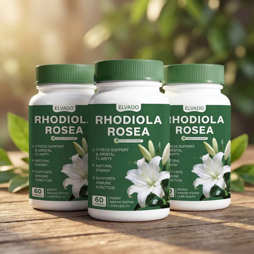 Elvado Rhodiola Rosea  500mg – Stress, Energy & Focus